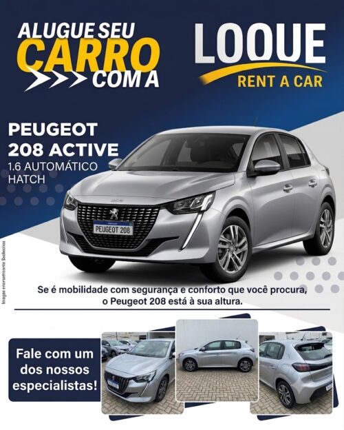 PEUGEOT 208 1.6 AUTOMÁTICO 2023